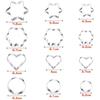 12 Pieces Biscuit Forms, Mini Stainless Steel Biscuit Molds, Heart Shapes Flower Round Star Biscuit Mold Dark Sandwich Cake Decoration Kids
