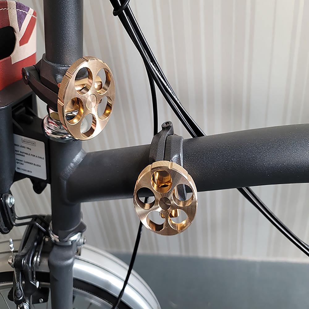 Xiaobu Guo Aluminum Alloy Bike Accessory: Five-Hole Round Folding Handle.