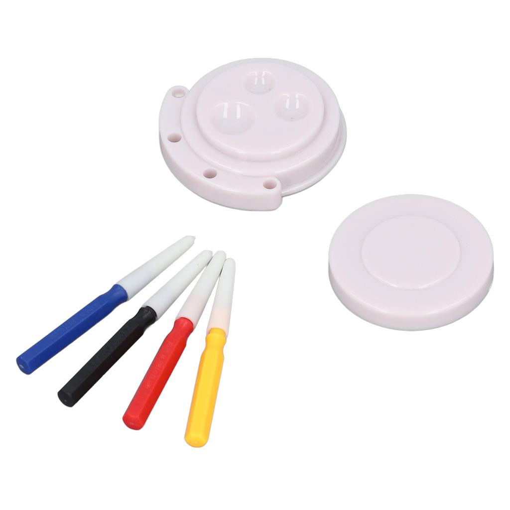 Watch Oiler Pen Set 4 Tip Sizes 3 Recesses Oil Cup Oil Pen Watch Repairing Accessory for Watchmaker