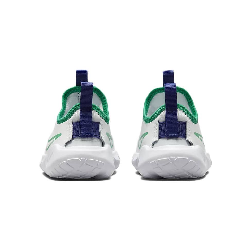 Nike Flex Runner 2 TD White Stadium Green Детские кроссовки Summit-White Pure-Platinum Deep-Royal-Blue DJ6039-102