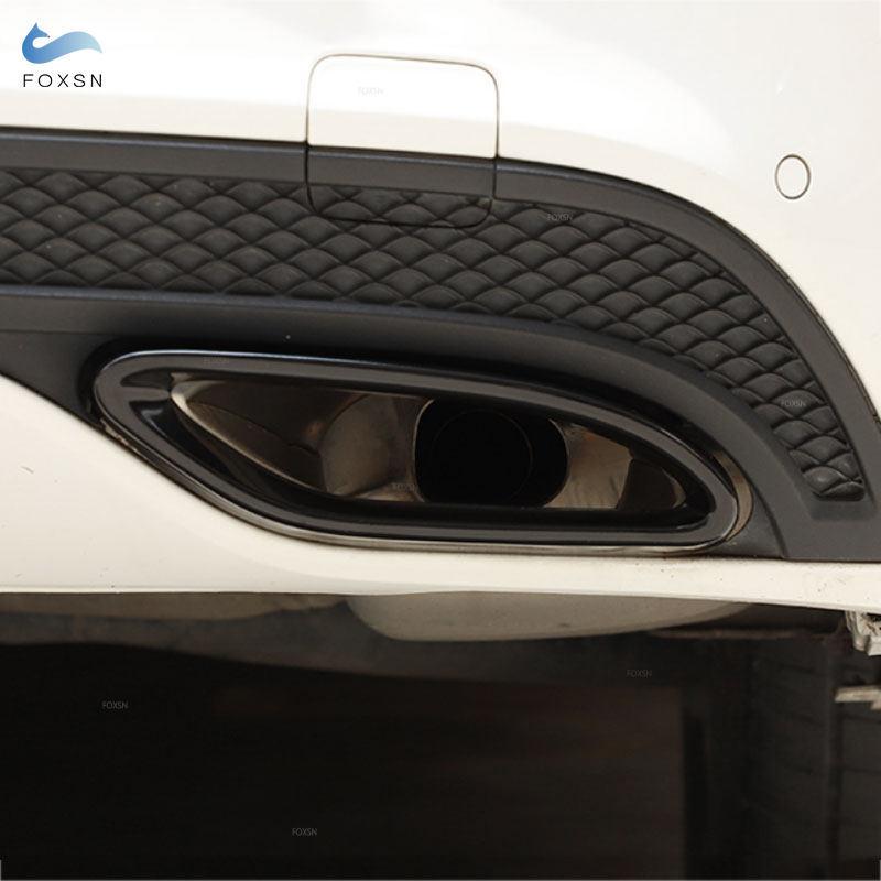 For Mercedes Benz B C E GLC CLA GLS GLE Class W246 X253 W205 W166 X166 W212 W213 C117 Car Tail Muffler Exhaust Pipe Cover Trim