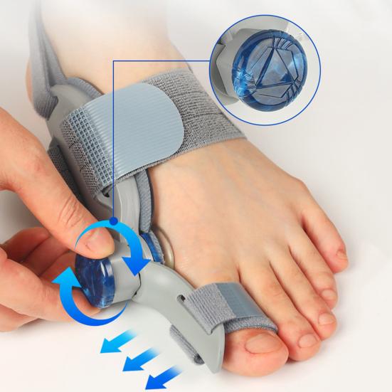 Корректор косточки большого пальца стопы для мужчин и женщин, корректирующее устройство для косточки большого пальца стопы, регулируемый выпрямитель для пальцев ног с силиконовой подушечкой, устройство для облегчения боли в ногах