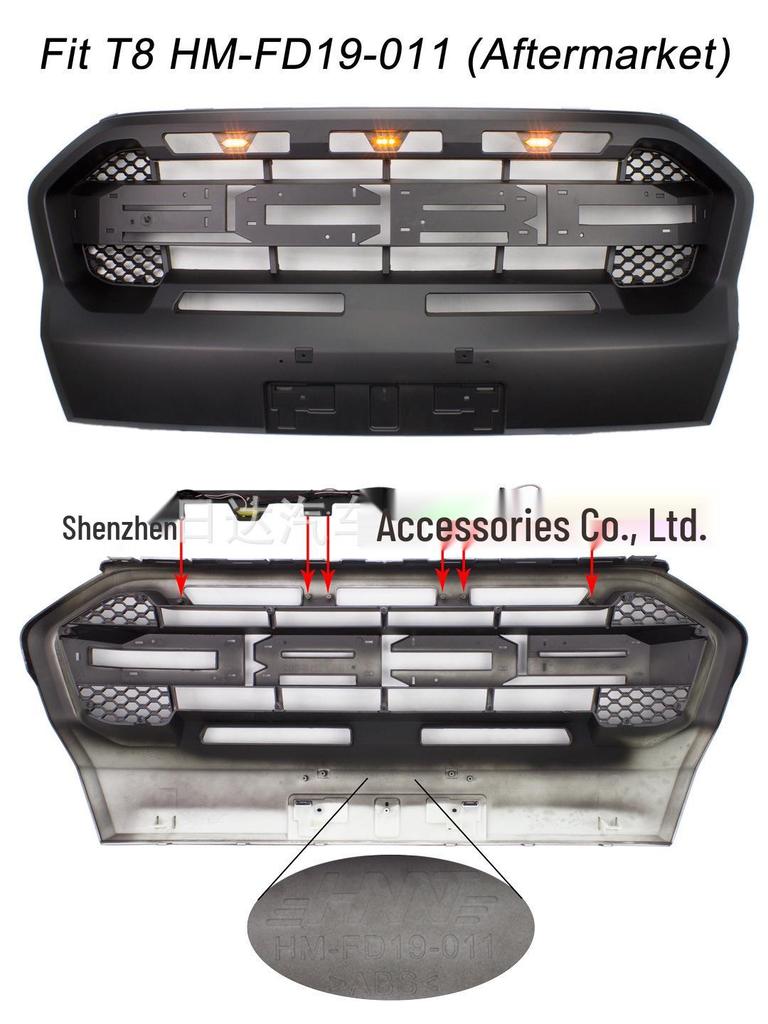 Ford Universal Amber Raptor Lights for 2019-2021 F-150 Modified Grille