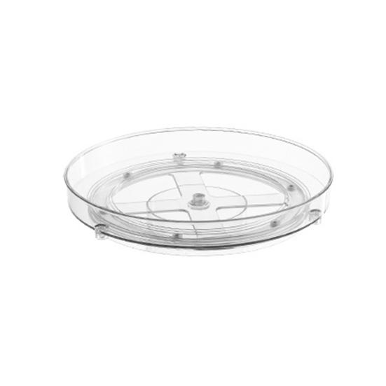 Yousheng Clear Spice Rack Lazy Susan Turntable Многоуровневая вращающаяся на 360 градусов полка для приправ Кухонный органайзер для столешницы