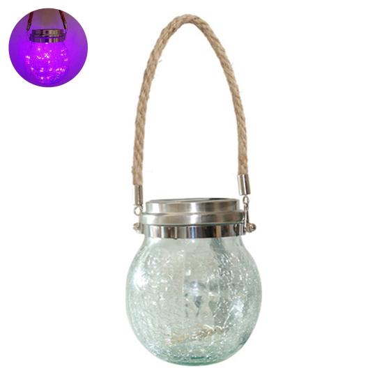 Solar Crack Light with Lanyard Automatic On/Off Waterproof Easy Installation Decorative Lighting Outdoor Hanging Lamp