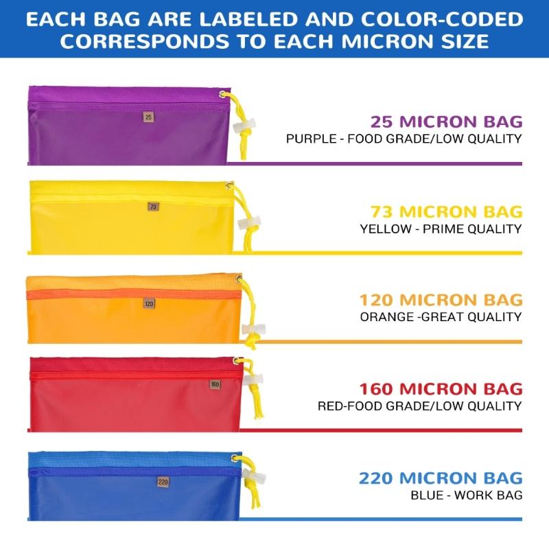 Multiple Purpose 5 Gallon Filter Bags Hydroponic Filter Meshing Bags Upgrades for Brewing Cooking & Liquid Separation Tasks