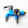 2 In1 Universal Interface Faucet Double Outlet  Home Bathroom Hose Irrigation Fitting Plastic Connector