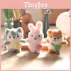 Mini Cute Plush Dog And Rabbit Keychain Fluffy Accessory With Soft Pp Filling Cotton