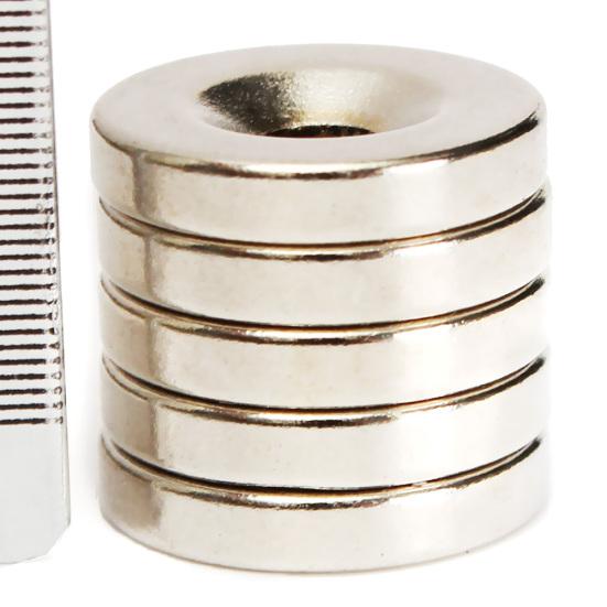 Yousheng 5 шт. N50 15x3 мм супер сильные блоки с круглыми отверстиями редкоземельные неодимовые магниты