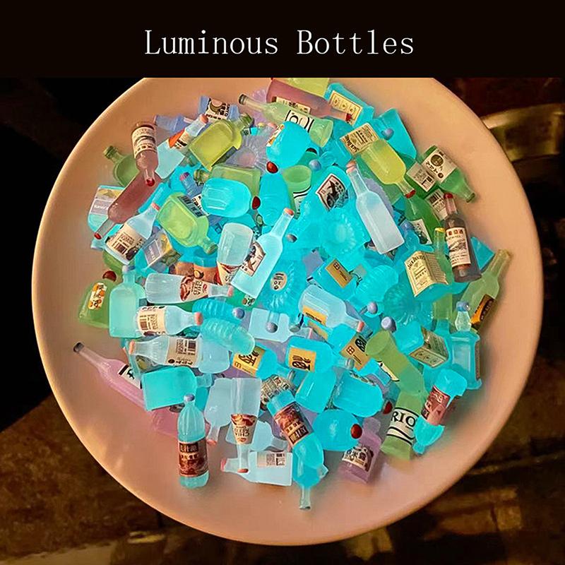 10 шт. Случайная мини-индивидуальная упаковка Сюрприз Слепой пакет Кавайная бутылка Модель еды Детские сувениры для вечеринки по случаю дня рождения Подарки