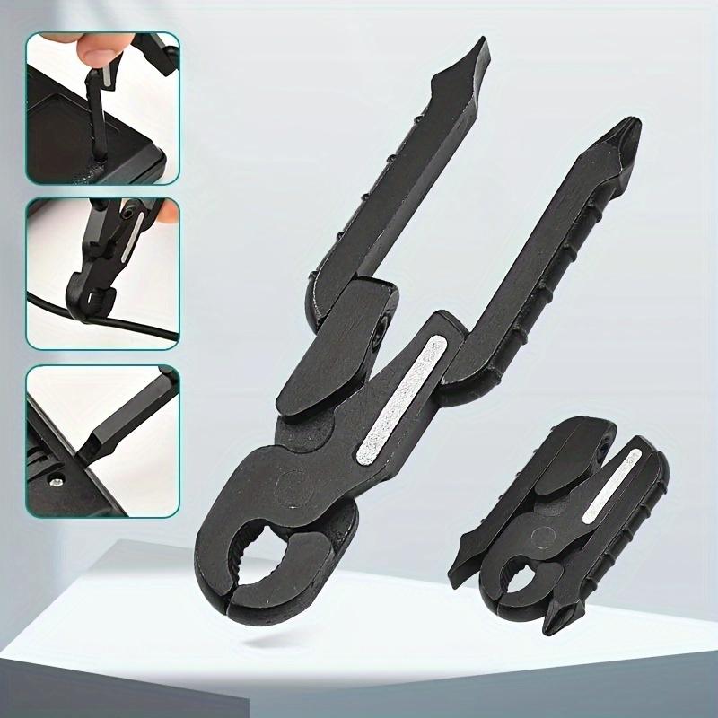 1pc Mini Portable Foldable Pliers Multifunctional Outdoor Clamp Tool Camping Equipment Pocket Gear Kit Accessories