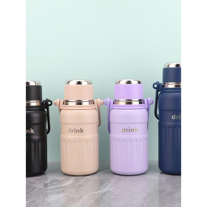Huquan Large Capacity Vacuum Cup 316 Stainless Steel Double Drink Sports Kettle Fitness Portable Outdoor Male and Female Student Cup