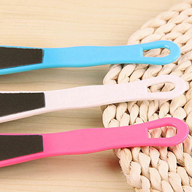 Двусторонняя матовая пилка для ног, инструмент для педикюра, средство для удаления омертвевшей кожи и мозолей