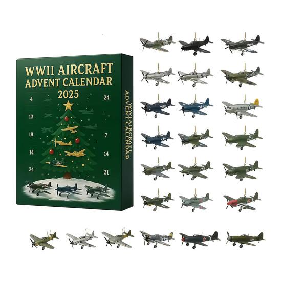 2025 WWII Tank Advent Calendar 24 Days Christmas Countdown Calendar with 24 Iconic WWII