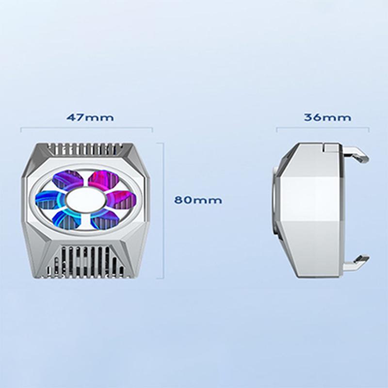 L03 Phone Back Clip-On Radiator Cellphone Live Streaming Gaming Heat Dissipation Semiconductor Cooling Fan