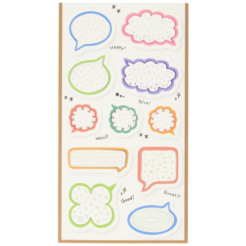 Nakabayashi Decorure Album Sticker Speech Bubble ATS-102-6