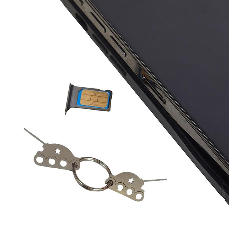 1/2/5 шт. Инструмент для извлечения SIM-карты из нержавеющей стали, Универсальная игла для SIM-карты, Удаление карты телефона, Брелок для рюкзака, Подвеска для сумки, Маленький подарок