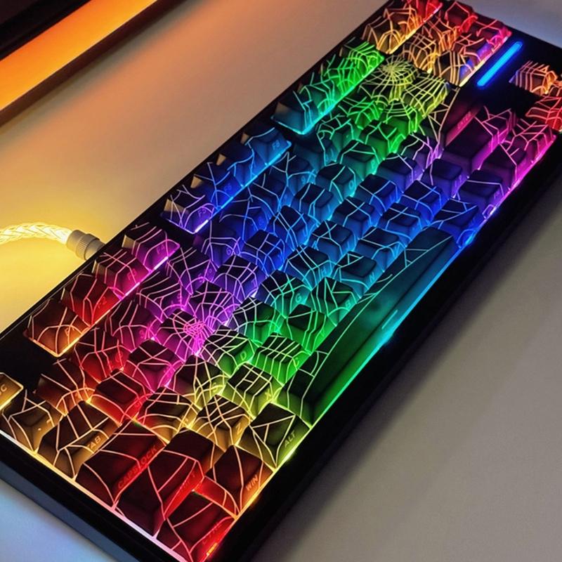 Долговечные PBT Клавиши 130 шт./Набор С Сублимационной Печатью Сбоку Гравировка Клавиш Для Улучшения Опыта Набора Текста