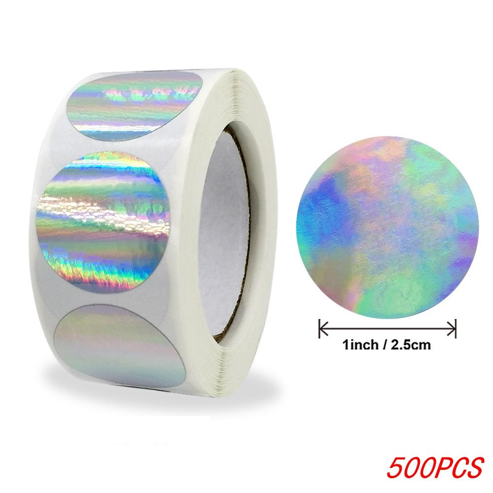 50-500Pcs Black Paper Stickers Round Blank Handmade Sticker Adhesive DIY Labels Gift Package Envelope Sealing Sticker Stationery