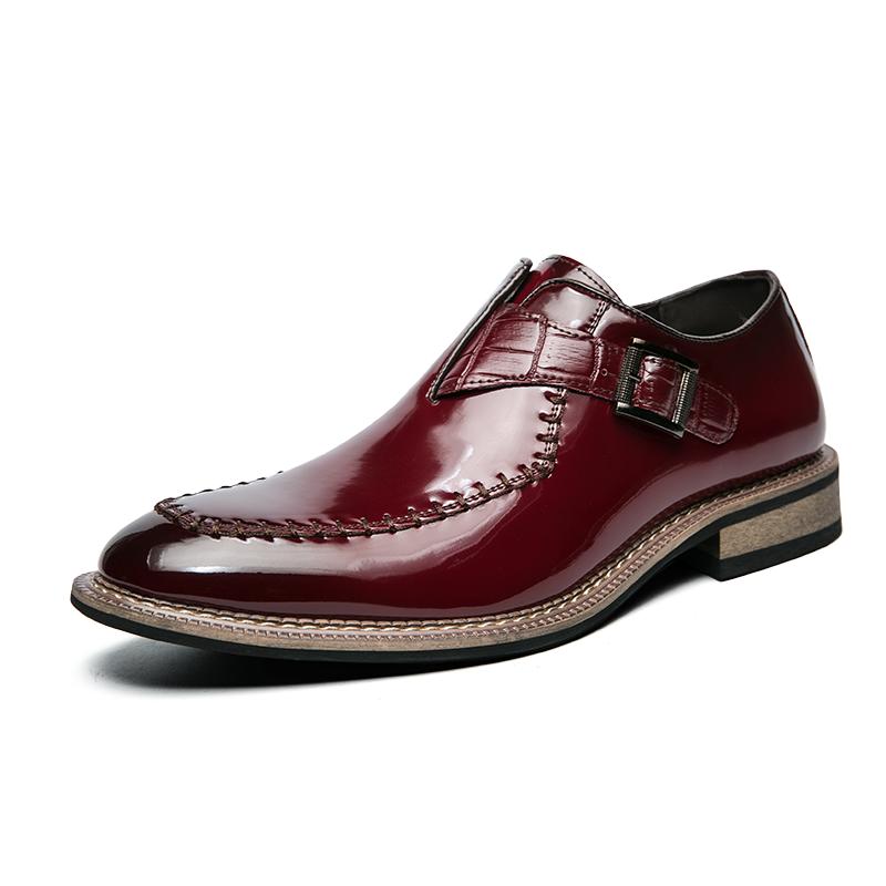 Роскошные мужские туфли из натуральной кожи, большой размер 48, модные красные повседневные деловые туфли, мужские туфли с острым носком для мужчин
