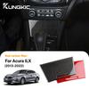 For Acura ILX 2013-2022 LHD Carbon Fiber Center Storage Box Trim Sticker Soft Interior Decor