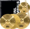 MEINL Cymbals HCS Series Cymbal Set and Standard 5A Hickey Stick (HSC1314+10S) 13" Hihat, 14" Crash, 10" Splash,