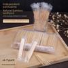 Transparent Double-Headed Bamboo Toothpicks In Small Packaging - Pack of 6 for Banquets or Commercial Use