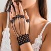 1pcs Gothic Ghost Finger Bracelet Punk Nail Chain Ring Bracelet Adjustable Finger Claw Gothic Ghost Mittens Bracelet