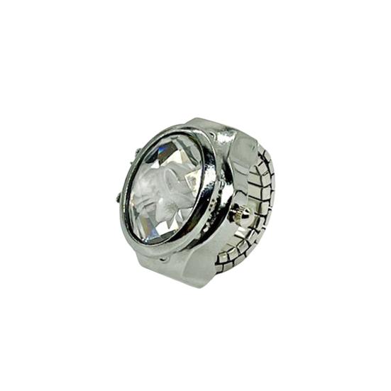 Красочные часы со стразами и откидной крышкой, эластичный ремешок из нержавеющей стали, овальный циферблат, женские часы, кольцо на палец, подарок на день рождения, модные аксессуары