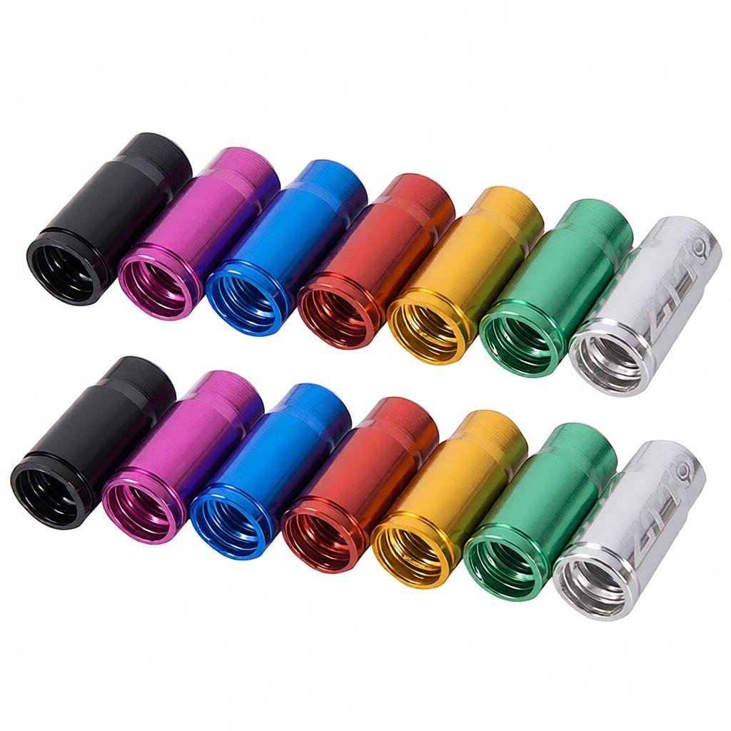 14pcs Bicycle Tire Valve Caps Ultralight Aluminum Mountain Road Bike Valve Cap for Presta Tire Valve Protector Covers