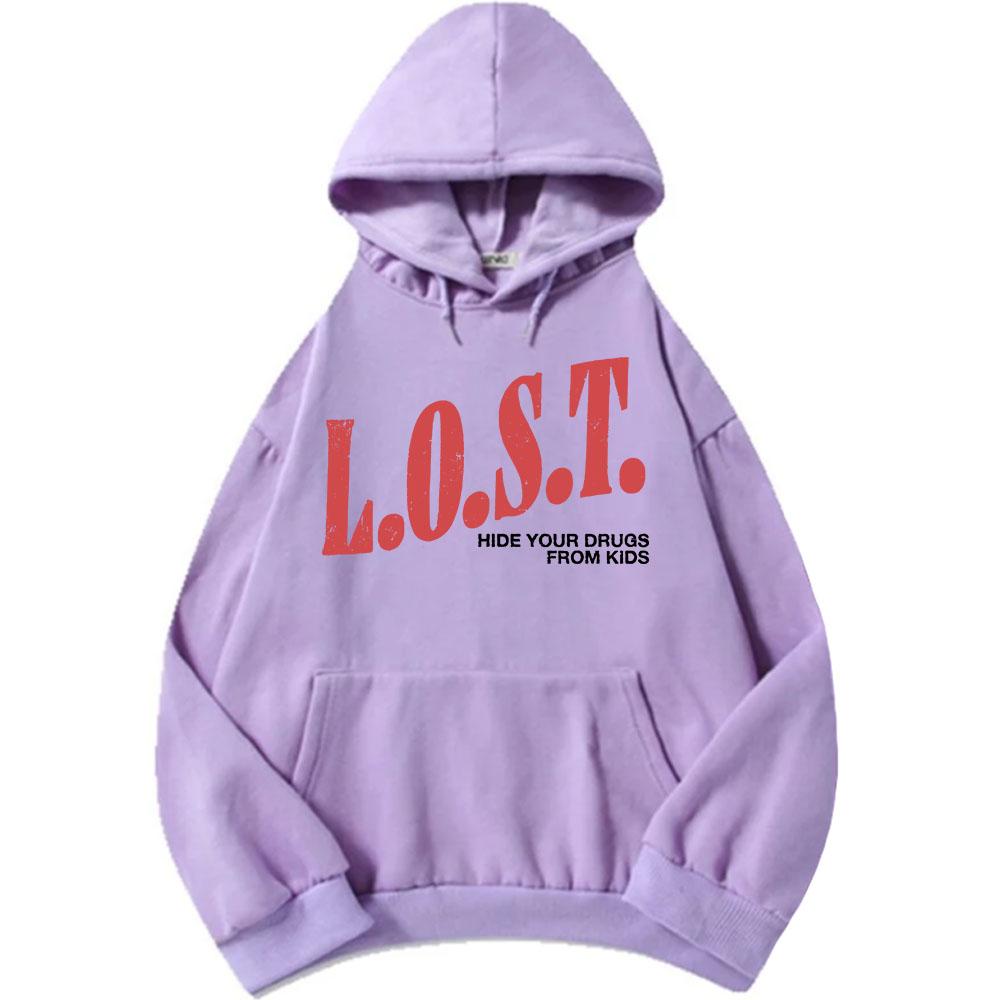 Mgk Lost Americana Hoodies Fashion Autumn Fleece Hooded Sweatshirts Casual Long Sleeve Male Pullovers Graphic Print Tops