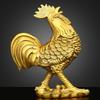 Chinese Pure Copper Zodiac Rooster Chicken Ornaments Home Living Room Bedroom Office Sculptures Decorations
