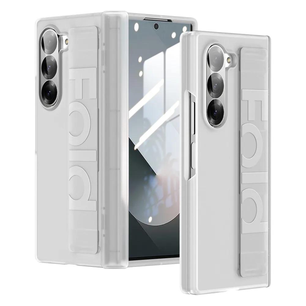 Силиконовый эластичный ремешок на запястье чехол для телефона Samsung Galaxy Z Fold 6 5 Fold6 Fold5 браслет противоударный шарнирный защитный чехол