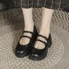 Fashion Women Mary Jeans Shoes Japanese Students Lolita JK Footwear Maid Uniform Oxford Lady Two Band Buckle Loafers Woman Flats Sneaker