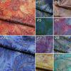 High-end Ethnic Brocade Silk Fabric Peacock Feather Pattern Jacquard Satin Fabric DIY Sewing Cheongsam Apparel Upholstery Decor