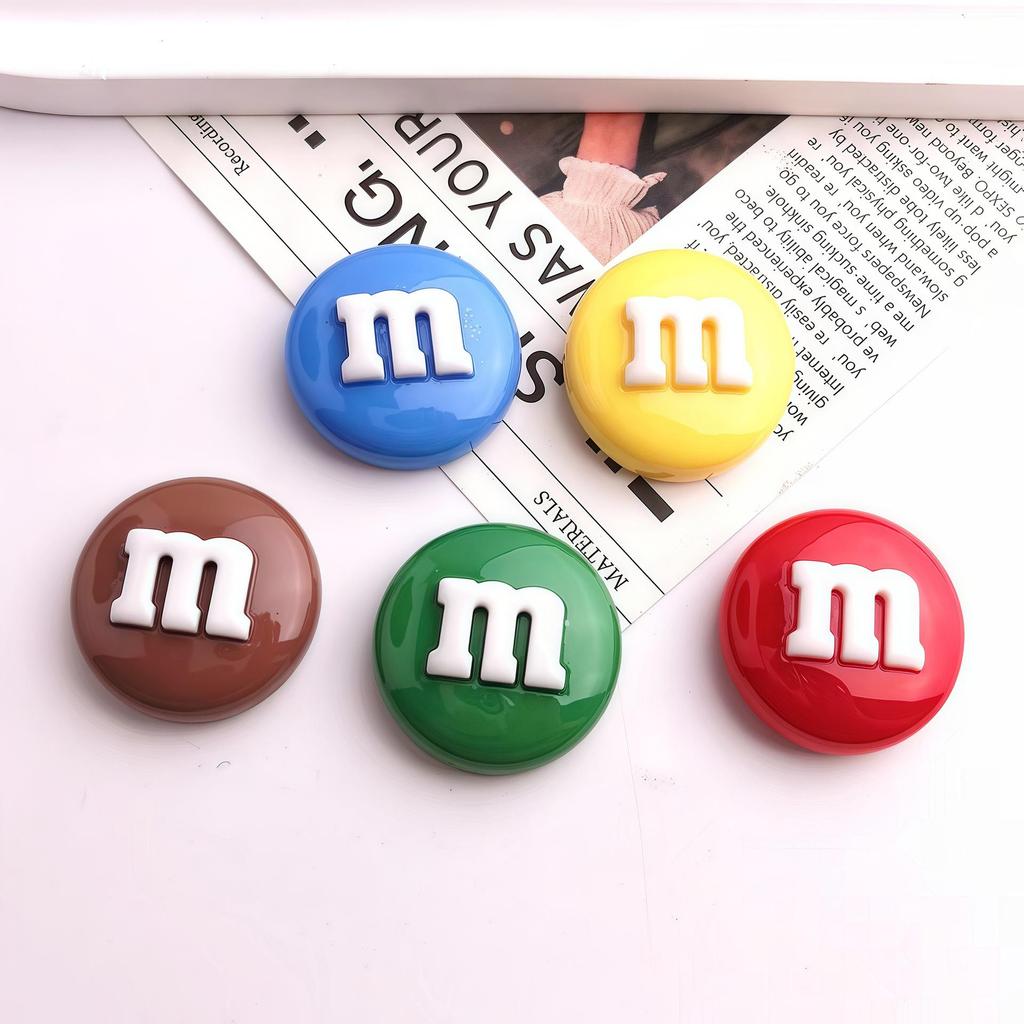Многоцветные смоляные бобы M для DIY чехлов на телефон, заколок для волос и украшений на холодильник
