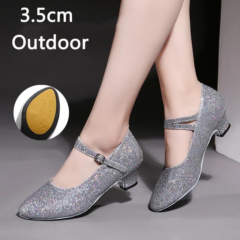 Бальные Кроссовки Туфли для Латиноамериканских Танцев indoor/outdoor Женские Мягкая Подошва Танцевальная Обувь Современный Джаз Танго Туфли Закрытый Носок