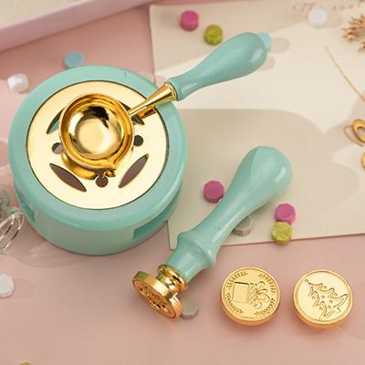 1 комплект, уникальная удобная ручка, сделай сам, яркий цвет, портативная сургучная печать, лаковая печь с ложкой, офисные аксессуары, плавильная печь