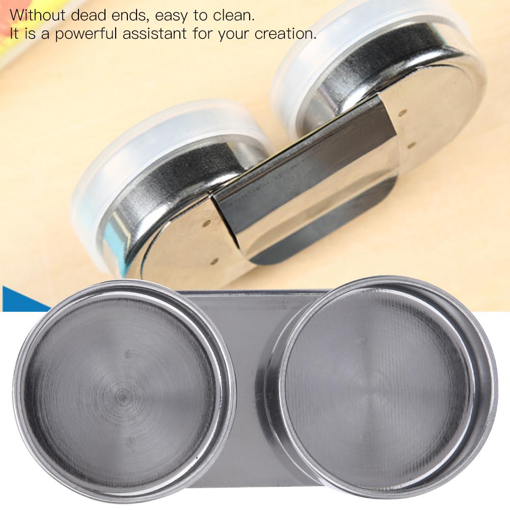 Double Stainless Steel Art Pallete Clip Pot Large Oil Painting Container with Lid