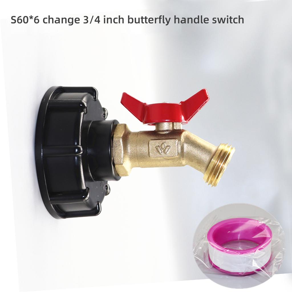 IBC Tote Adapter Tank Adapter Tap Connector Valve Fitting Parts Small Nozzle