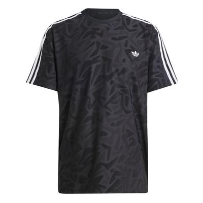 Футболка Originals Premium Jersey Breathable All-Over Print Loose Short Sleeve T Shirt Men Tops Black IZ4858