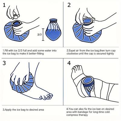 Холодильные сумки Многоразовый набор пакетов со льдом для облегчения боли 6" 9" 11" размер Хлопковый материал Тепловой пакет для колена, головы, ноги - Универсальный холод
