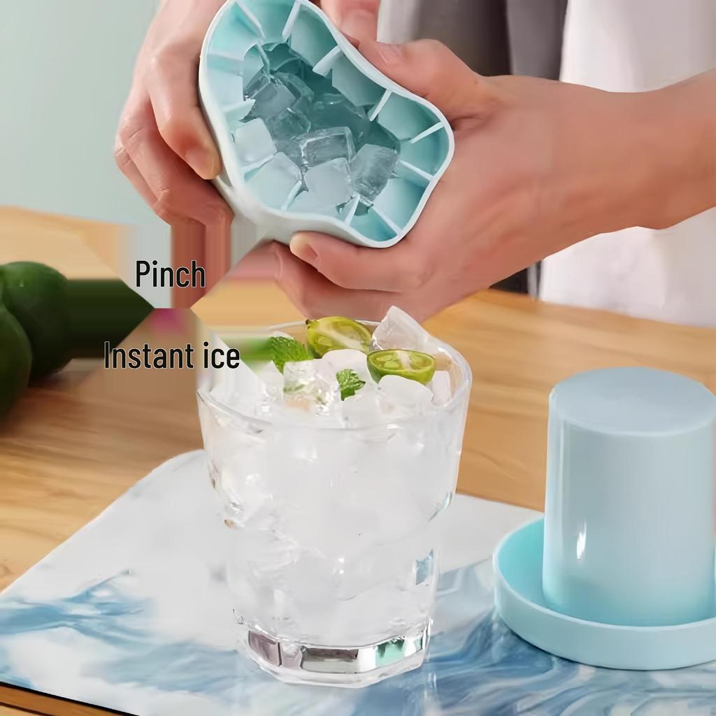 Pinching Ice Quick Freezer Mold Tray & Storage Bucket