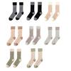 1 Pair Women Coral Velvet Socks Autumn Winter Fuzzy Thick Warm Fleece Mid-calf Socks Soft Fluffy Home Sleeping Slipper Socks