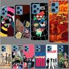 Аниме чехол Gorillaz для Redmi Note 13 12 14 15 Pro Plus 13R 11 11T 11E 11S 10 Pro 10S 9 9S Прозрачный ТПУ чехол Capa Cases