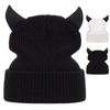 Unisex Cow Horn Decoration Knitted Hat Outdoor Leisure Skiing Cap Winter Cold Prevention Beanie Hats Warm Caps