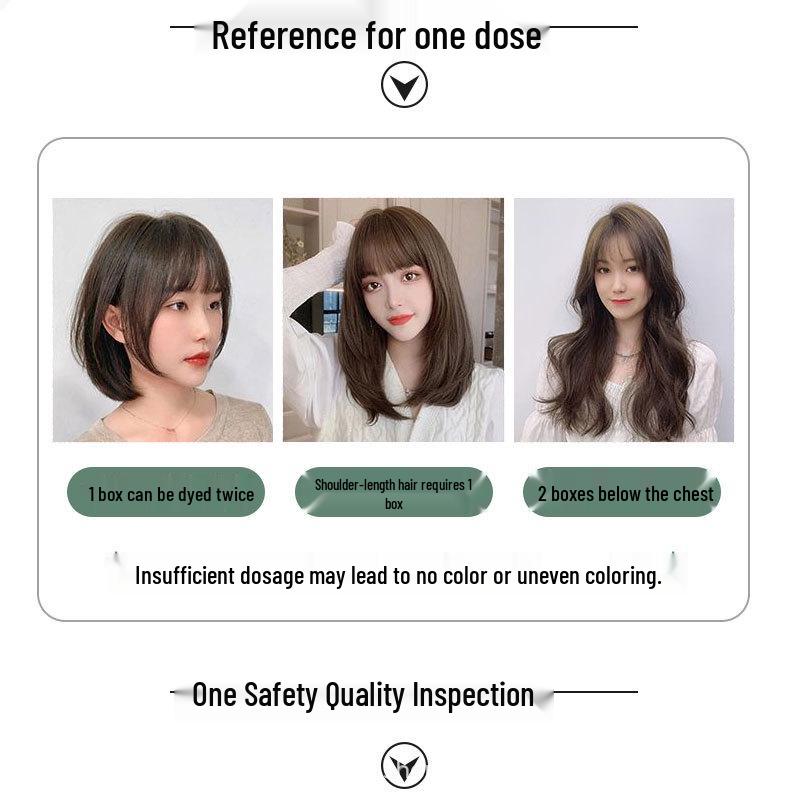 Медово-молочный чай Пузырящаяся краска для волос - Орехово-пепельный коричневый, Бестселлер Домашняя краска для волос