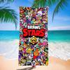 Игровой B-rawl Игровой S-Stars Аниме Микрофибра Печатное Пляжное Полотенце Альпинизм Йога Пляж Плавание Бег Впитывающее Мягкое Полотенце