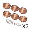 2x 6x Tuning Keys Head Cap Peg Delicate Smooth Replaces with Screw Machine Heads Buttons