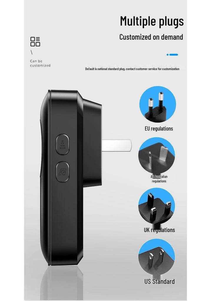 Elderly Wireless Call Button: One-Key Doorbell for Bedside Assistance